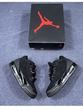 Air Jordan 3 Retro GS 'Black Cat' 2025.